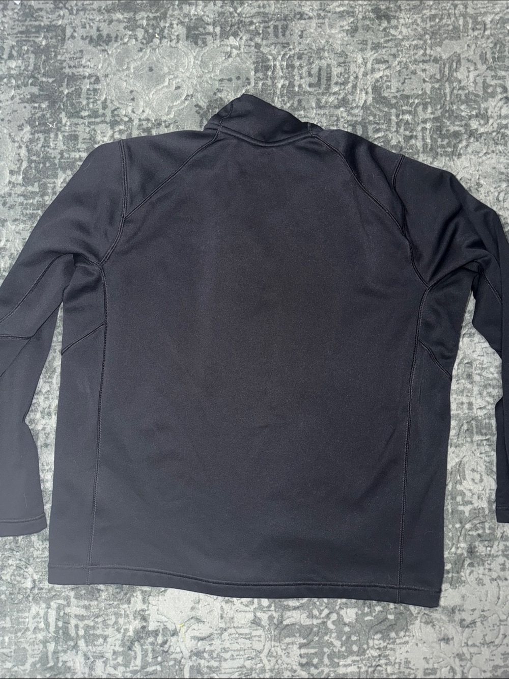 Nike Black Thermal Fit Quarter Zip Pullover with Red Swoosh - Picture 4 of 4